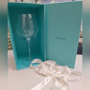 Tiffany & Co. Crystal Glass Wine Glass in Box NEW